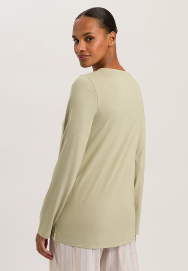 77844 Sleep And Lounge Long Sleeve Shirt - 2720 Moss Green